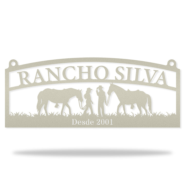 Placa Rural Estilo Country