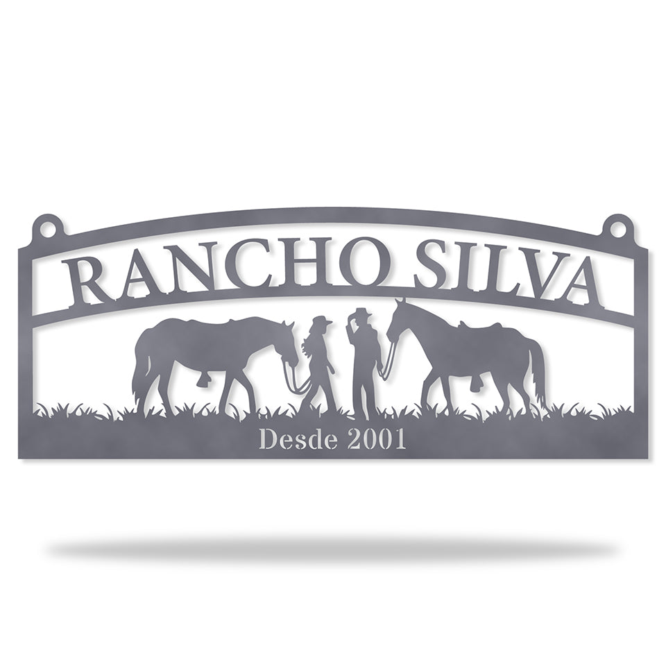 Placa Rural Estilo Country