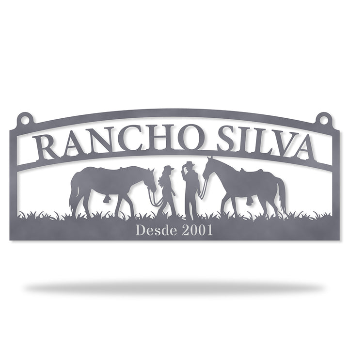 Placa Rural Estilo Country