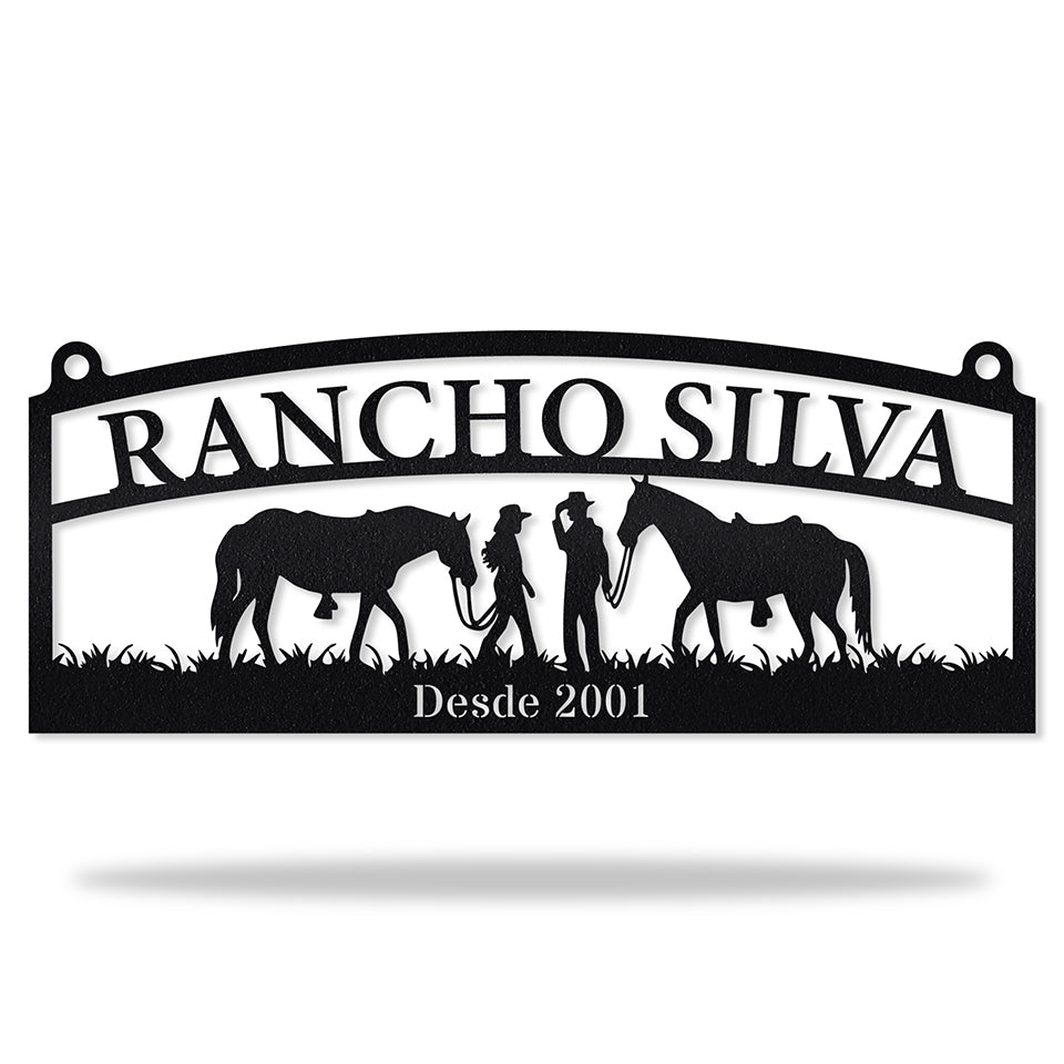 Placa Rural Estilo Country