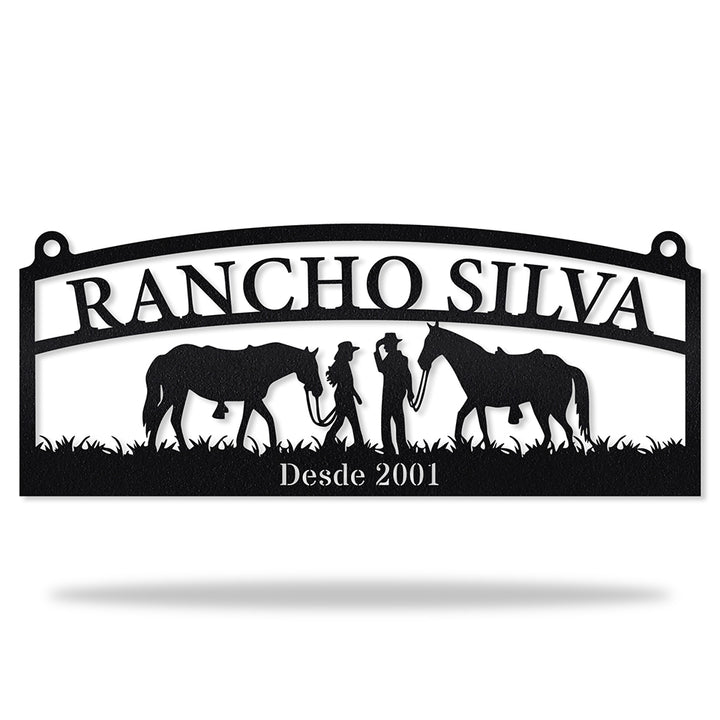 Placa Rural Estilo Country