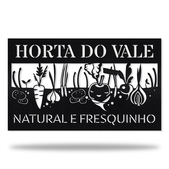 Placa Horta Personalizada