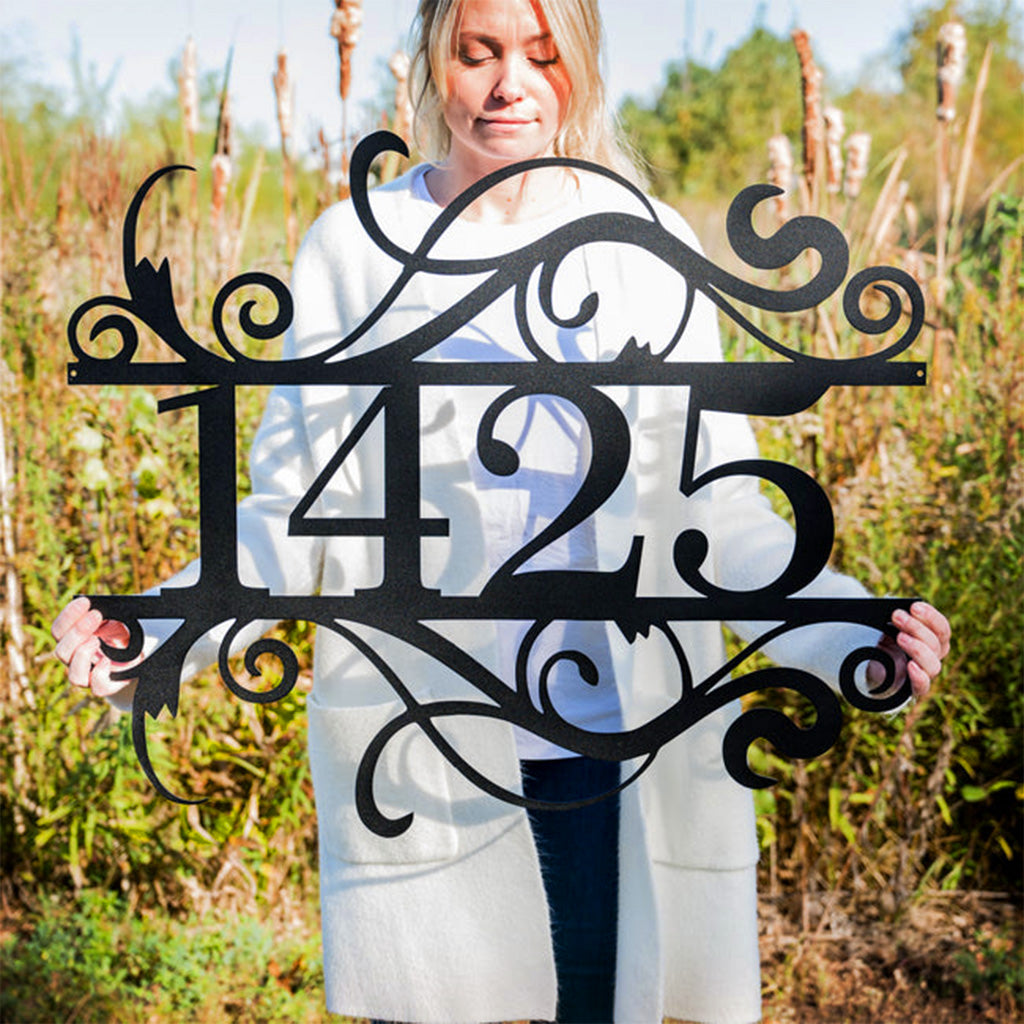 Placa Residencial Floral