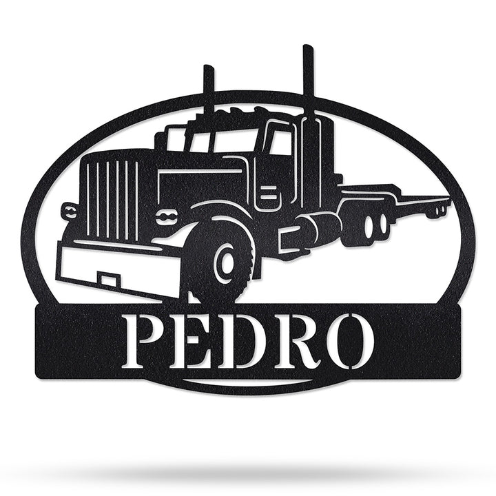 Placa Caminhão em metal, personalizada sob medida