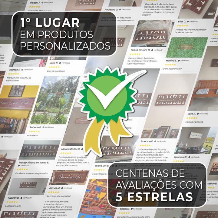 Placa Amor Personalizada