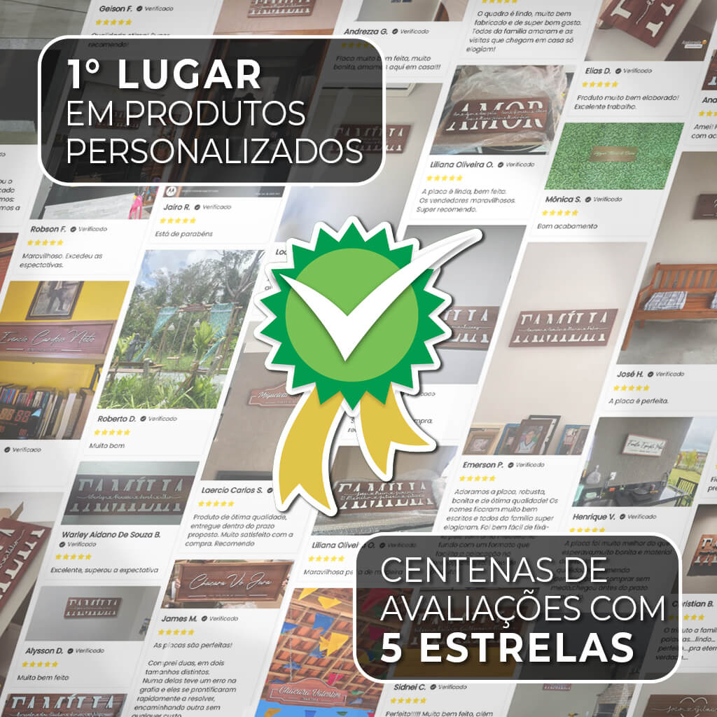 Placa Sobrenome e Endereço