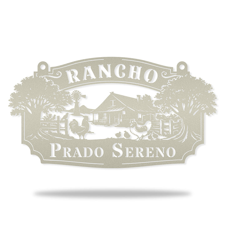Placa Rancho Paisagem