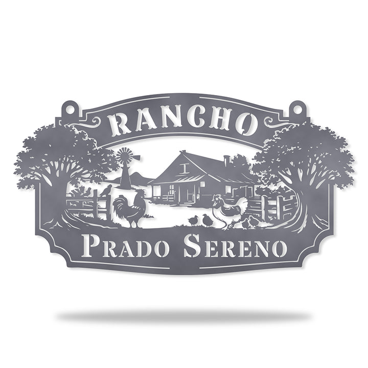 Placa Rancho Paisagem
