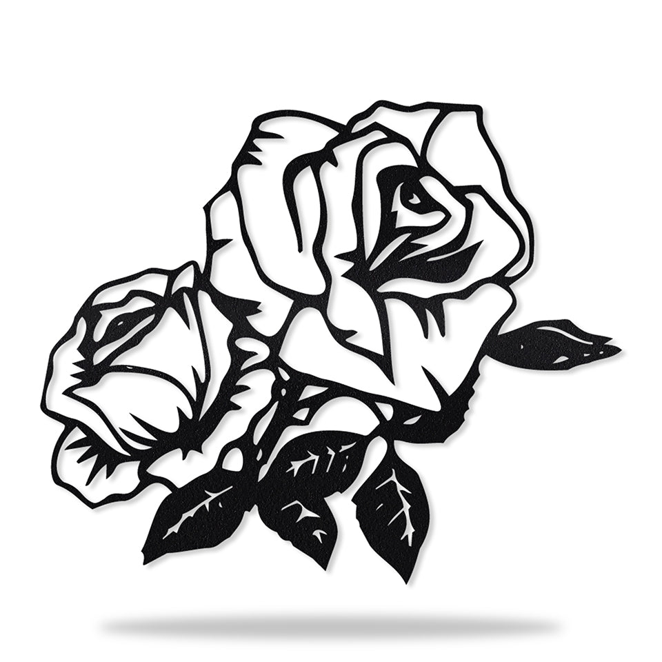 Rosas Clássicas I em metal, personalizada sob medida