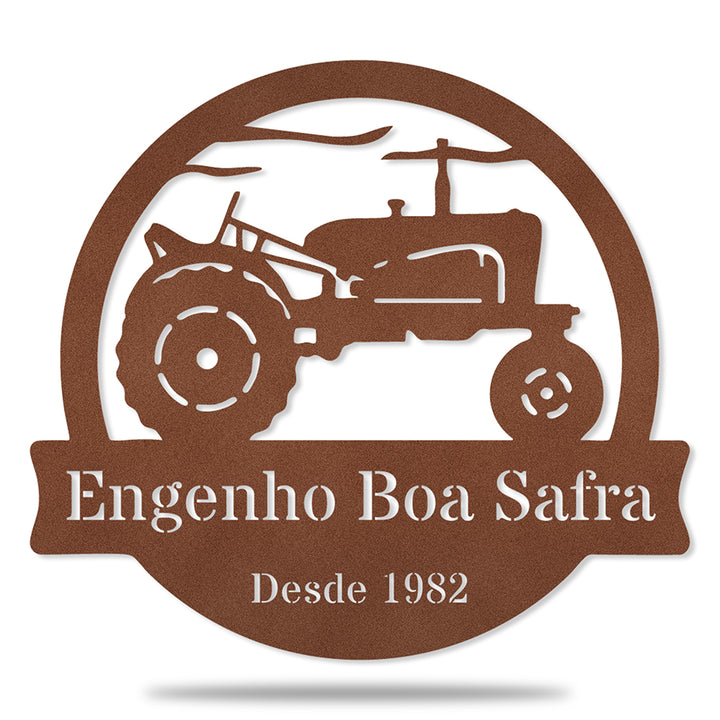 Trator Vintage em metal — vista em destaque do produto