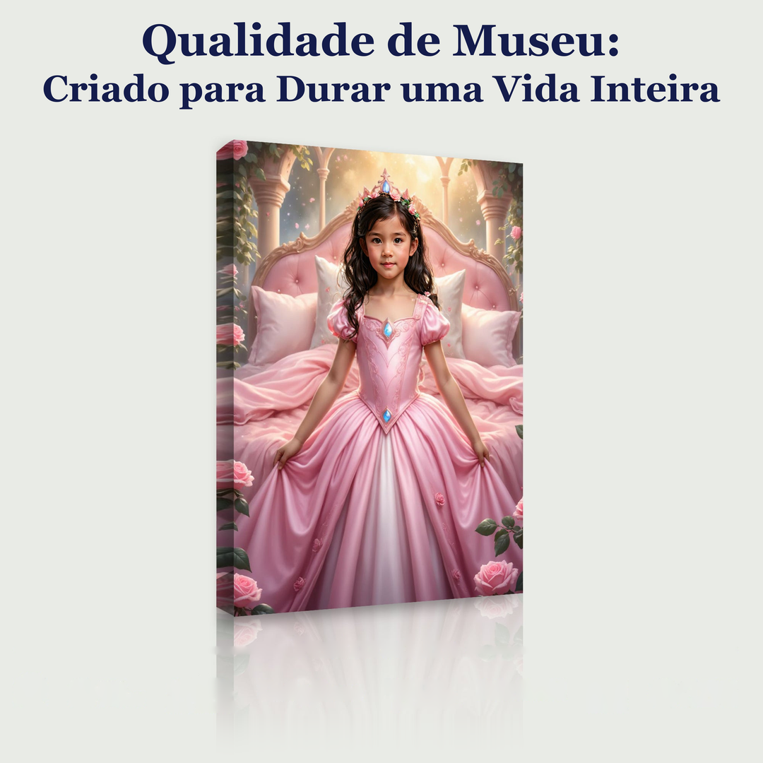 A Bela Adormecida – quadro canvas personalizado, qualidade de museu, criado para durar uma vida inteira