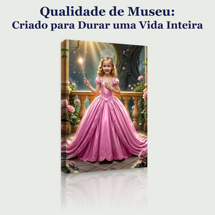 A Bruxinha Boa da Luz – quadro canvas personalizado, qualidade de museu, criado para durar uma vida inteira