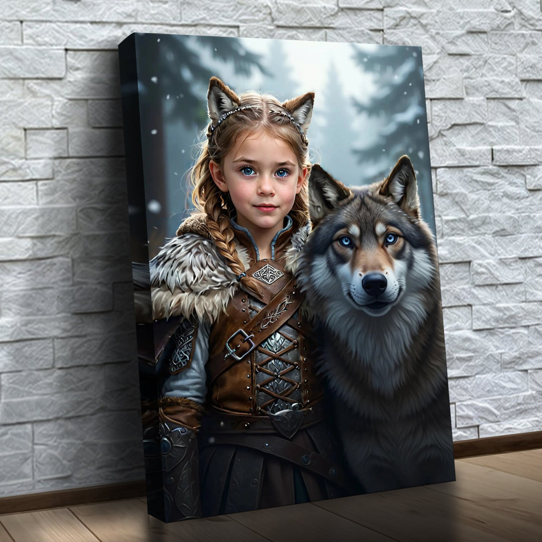 A Guardiã do Inverno — quadro canvas personalizado na parede