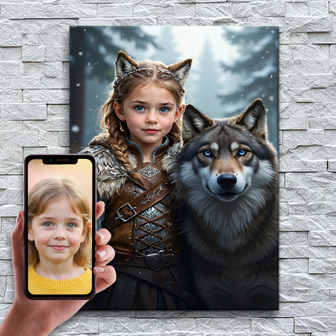 A Guardiã do Inverno — exemplo de antes e depois da personalização