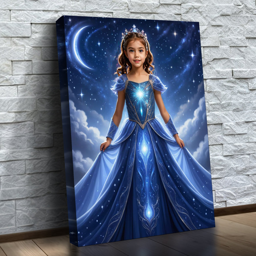 A Princesa da Galáxia — quadro canvas personalizado na parede
