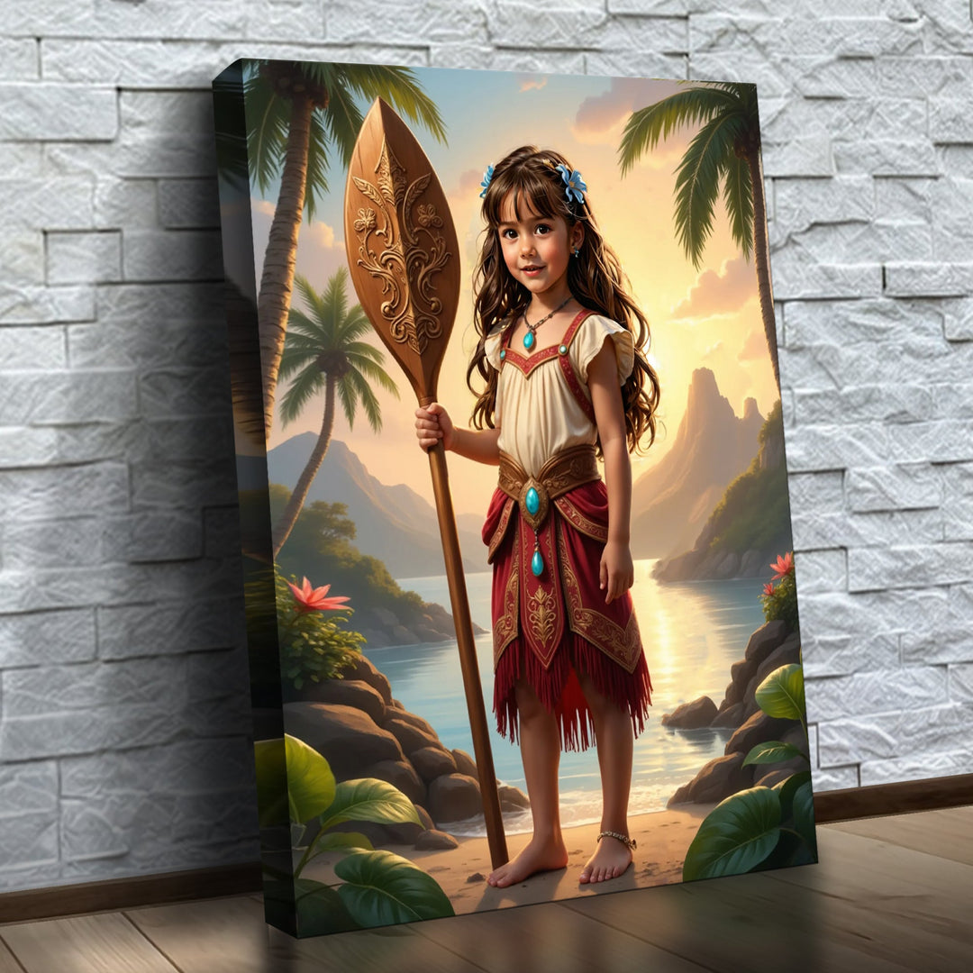 A Princesa da Ilha — quadro canvas personalizado na parede