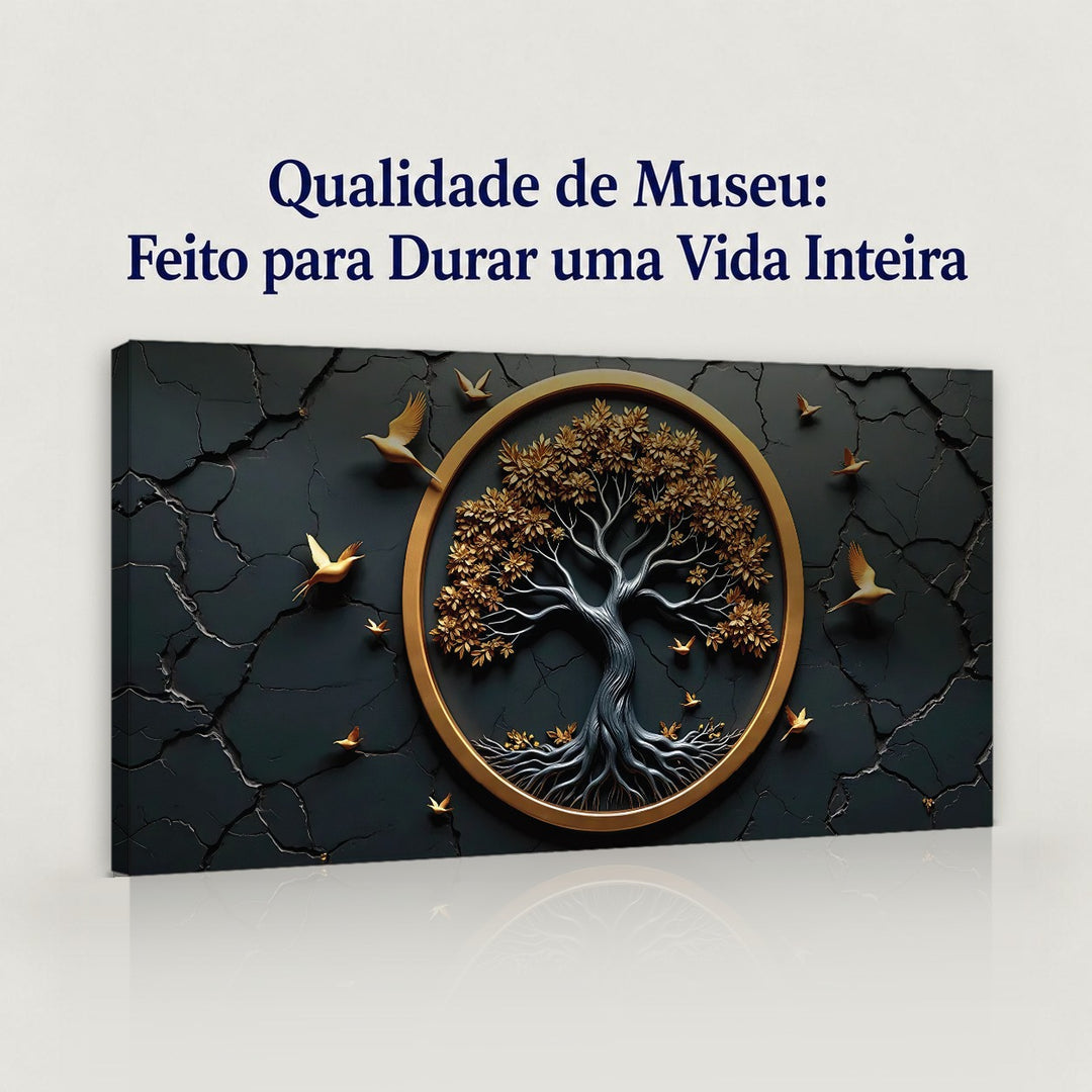 Quadro Árvore da Vida em canvas com qualidade de museu, feito para durar