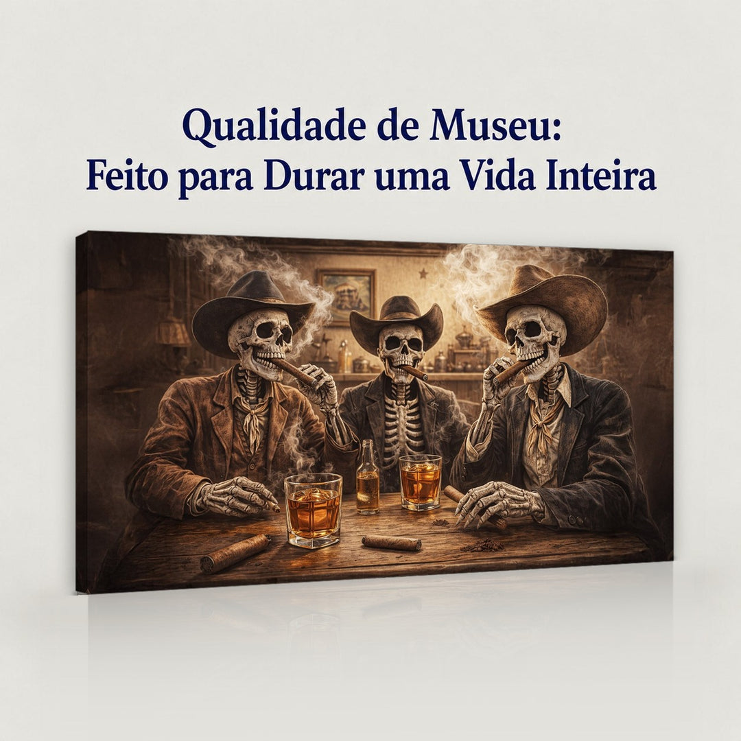 Quadro Os Mortos Contam Histórias em canvas com qualidade de museu, feito para durar