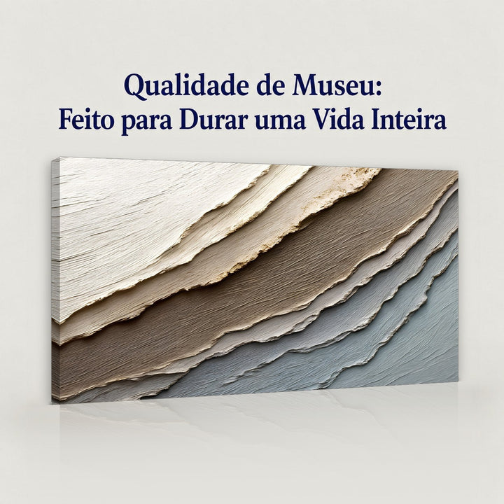 Quadro Camadas da Terra em canvas com qualidade de museu, feito para durar