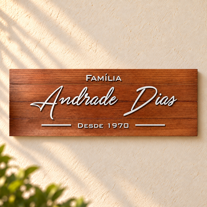 Família Tradicional em ambiente decorado
