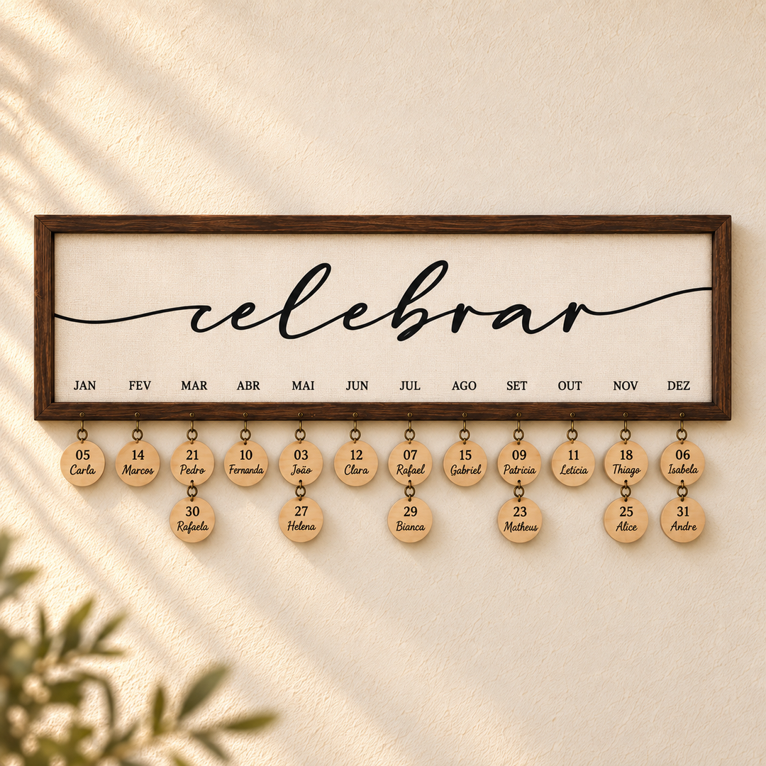 Calendário da Família™ - Celebrar em ambiente decorado