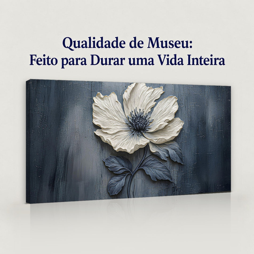 Quadro Flor Noturna em canvas com qualidade de museu, feito para durar