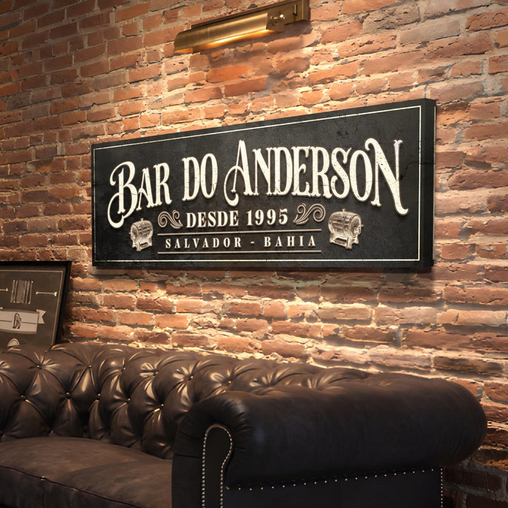 Quadro Bar Clássico Personalizado