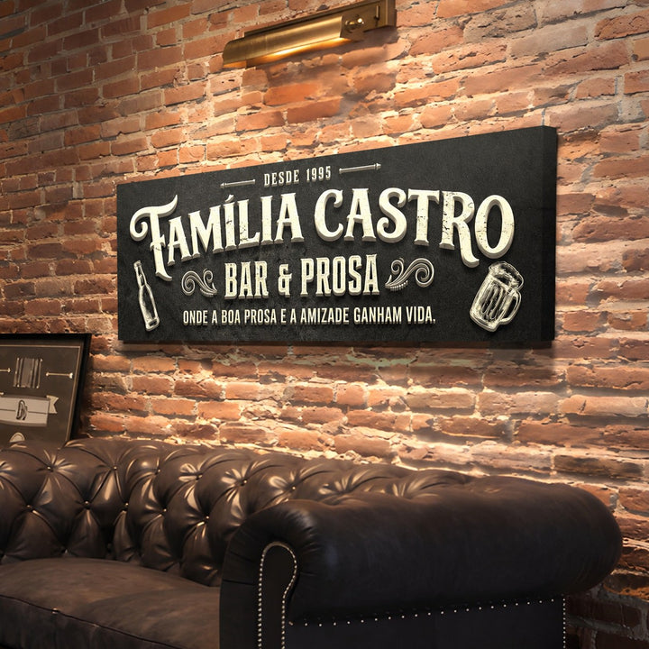 Quadro Bar &amp; Prosa Personalizado