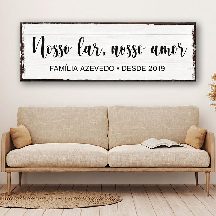 Quadro Nosso Lar Personalizado