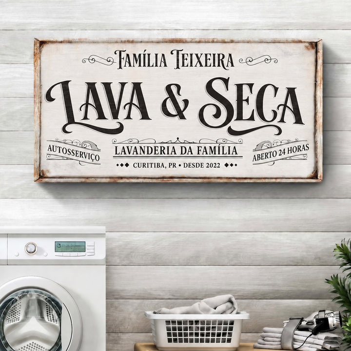 Quadro Lavanderia Personalizado