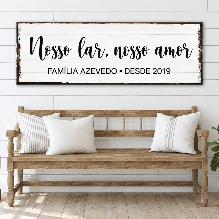 Quadro Nosso Lar Personalizado