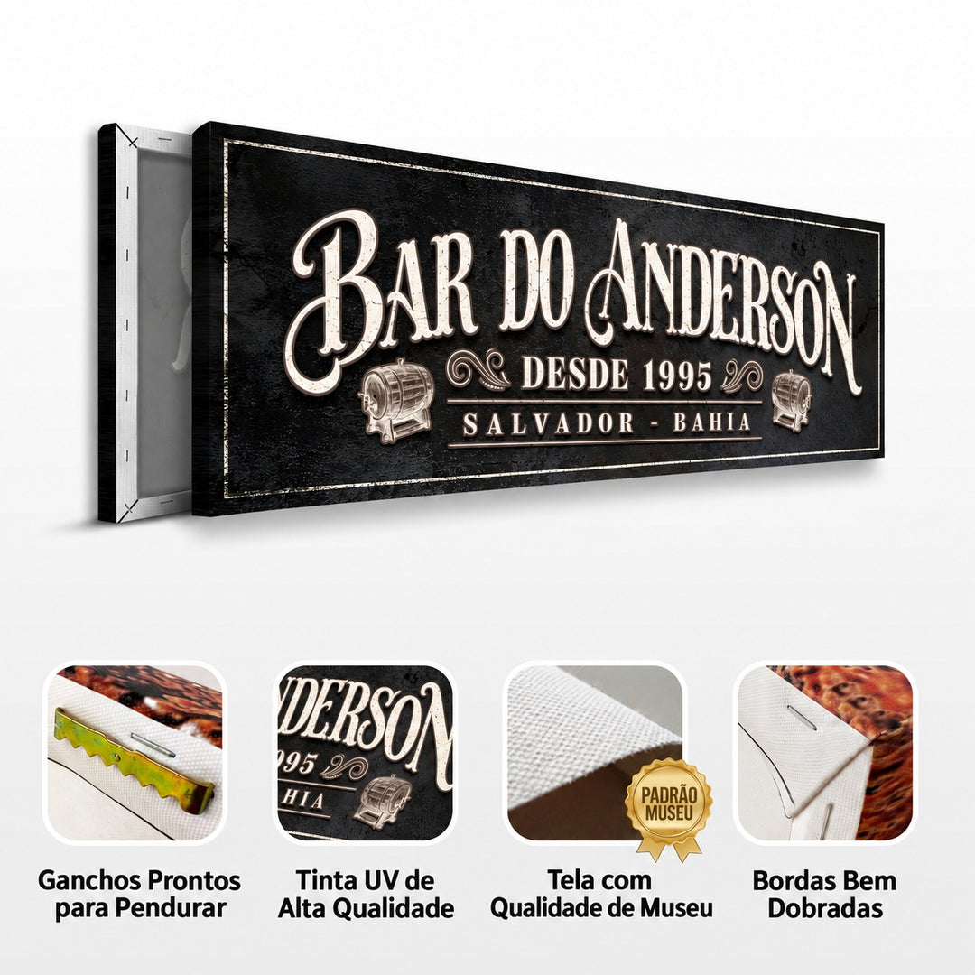 Quadro Bar Clássico Personalizado