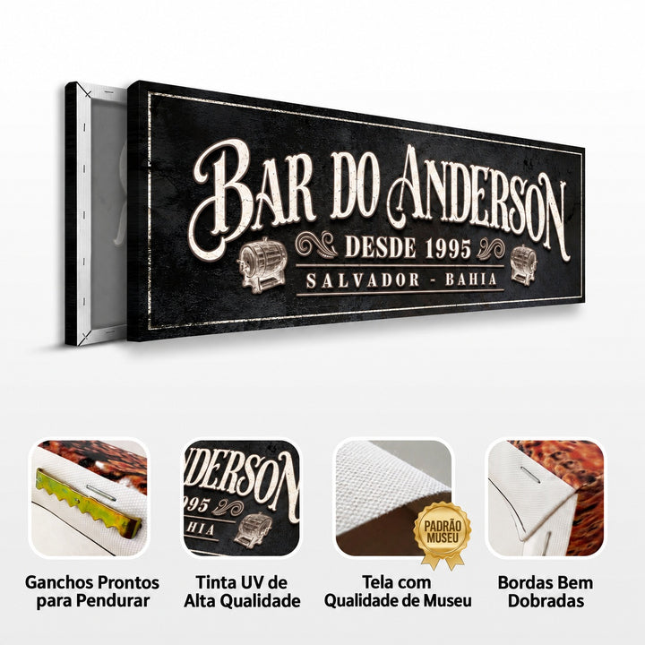Quadro Bar Clássico Personalizado