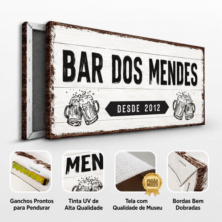 Placa de Bar Rústica II - Quadro
