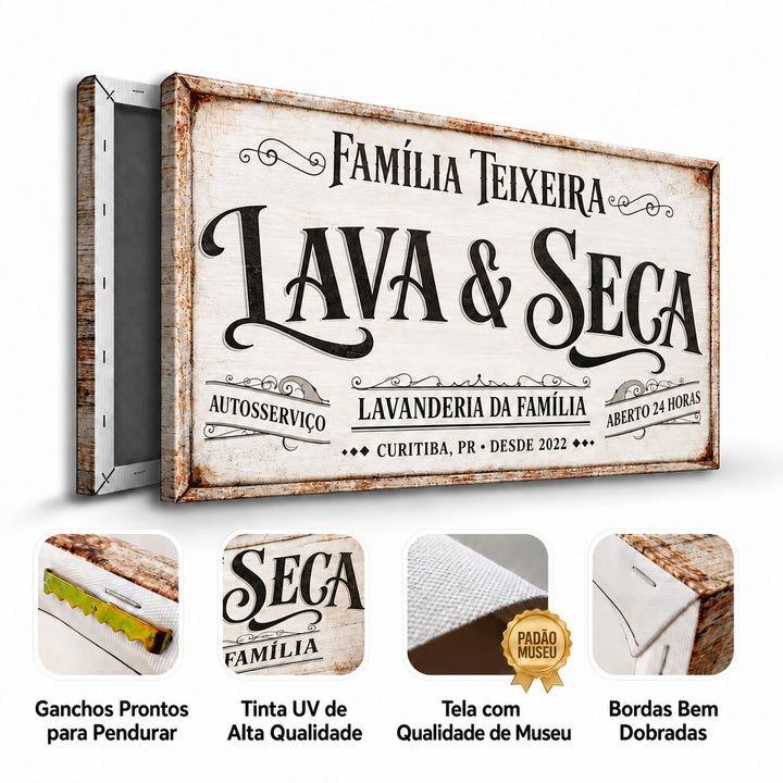 Quadro Lavanderia Personalizado
