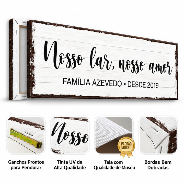 Quadro Nosso Lar Personalizado