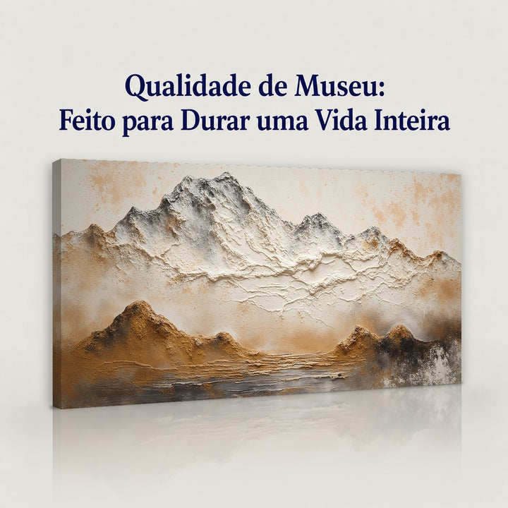 Quadro Horizonte Âmbar em canvas com qualidade de museu, feito para durar
