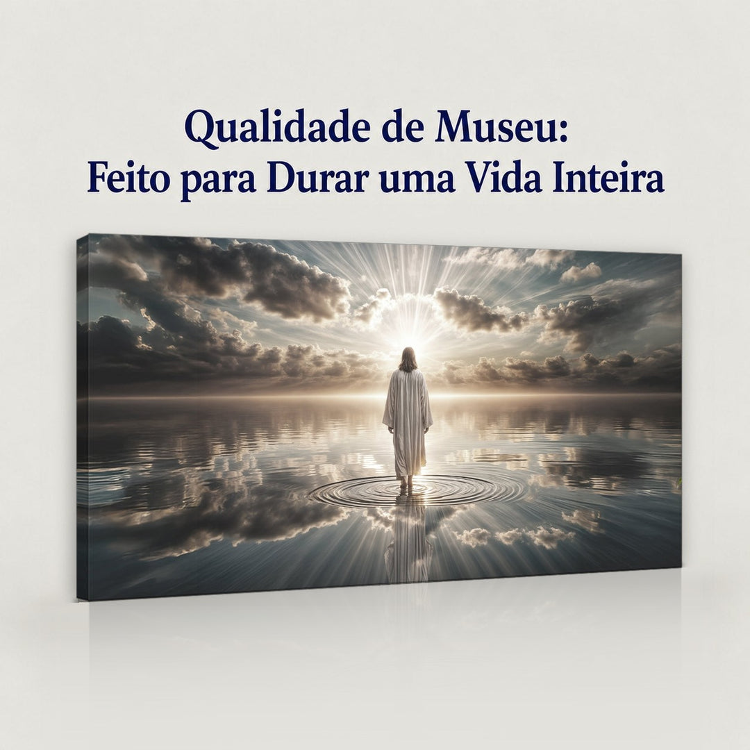 Quadro Luz Sobre as Águas em canvas com qualidade de museu, feito para durar