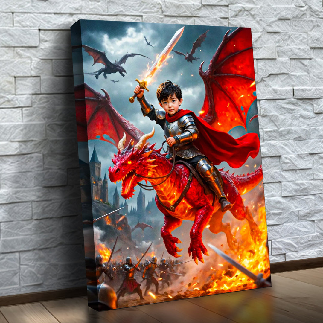 O Guardião do Dragão — quadro canvas personalizado na parede
