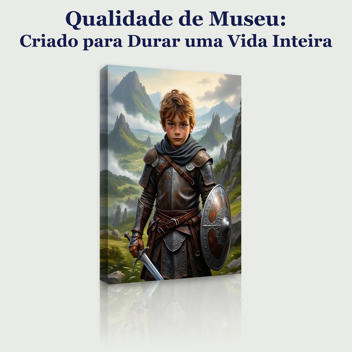 O Guerreiro Celta – quadro canvas personalizado, qualidade de museu, criado para durar uma vida inteira