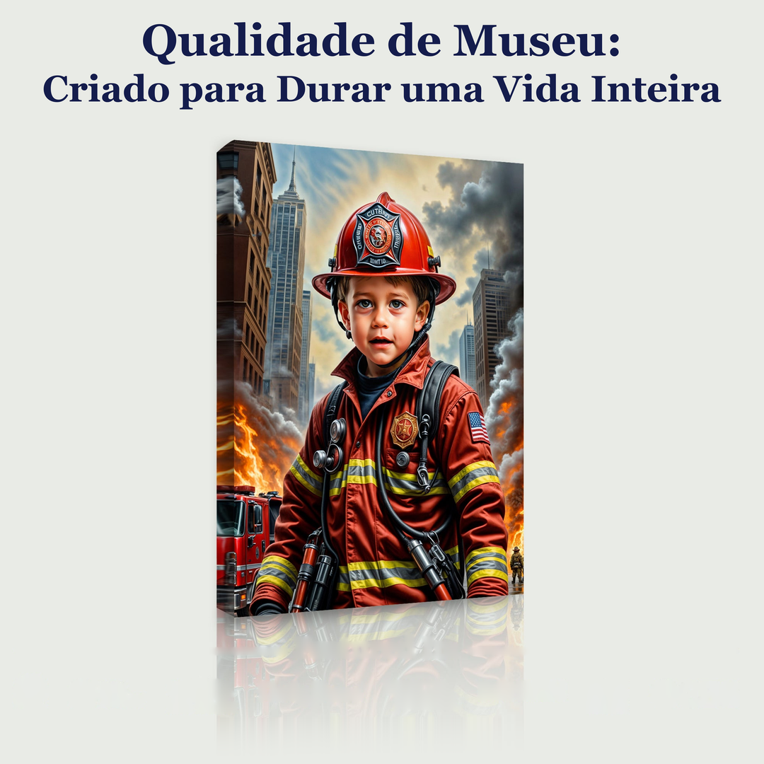 O Herói Bombeiro — qualidade de museu, criado para durar uma vida inteira