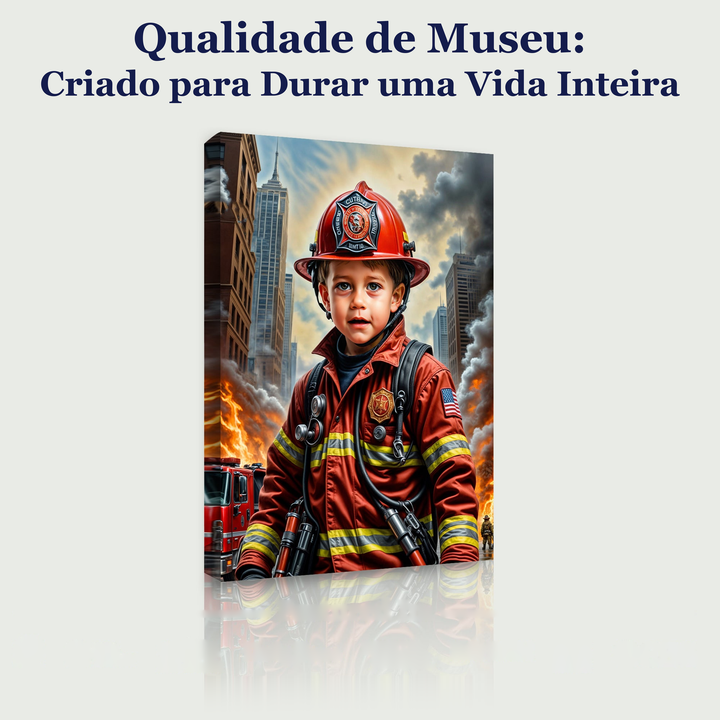 O Herói Bombeiro — qualidade de museu, criado para durar uma vida inteira