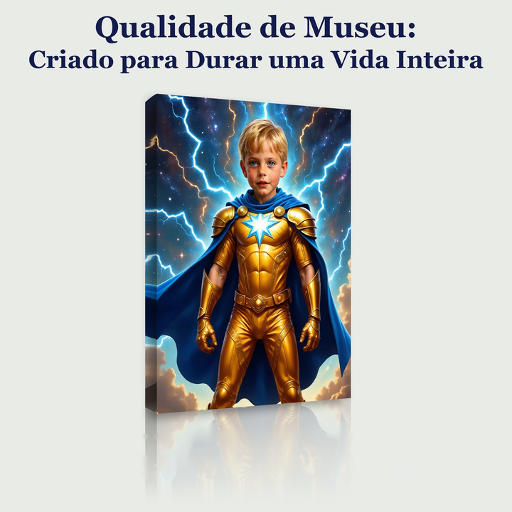 O Herói Cometa Dourado — qualidade de museu, criado para durar uma vida inteira