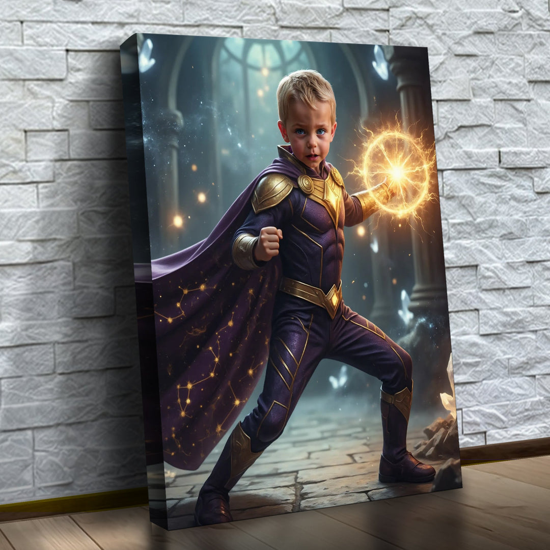 O Mago das Estrelas — quadro canvas personalizado na parede