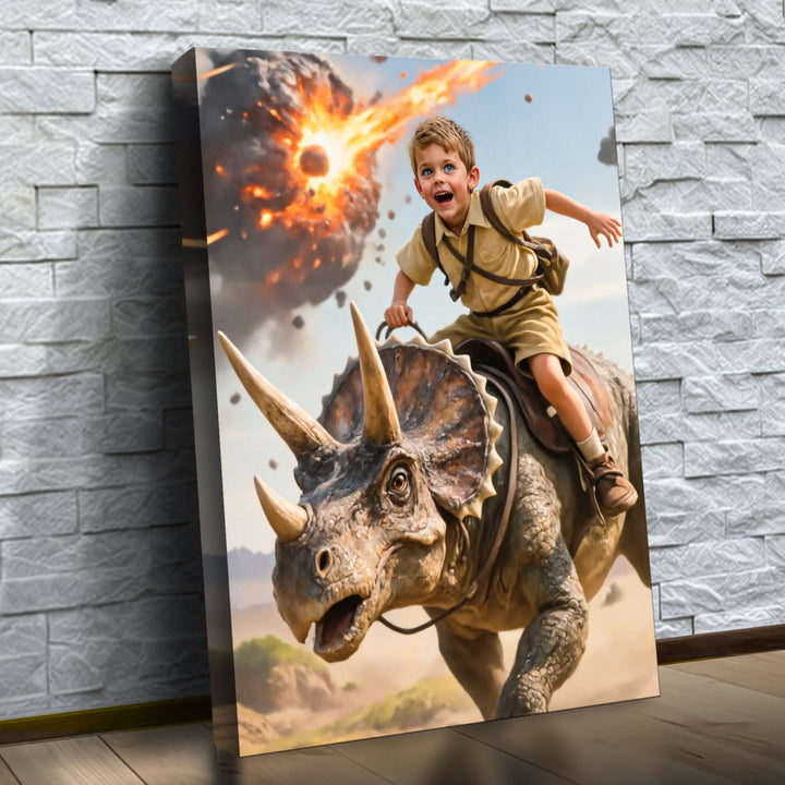 O Patrulheiro dos Dinossauros — quadro canvas personalizado na parede