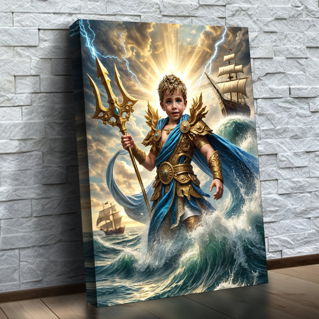 O Príncipe dos Oceanos — quadro canvas personalizado na parede