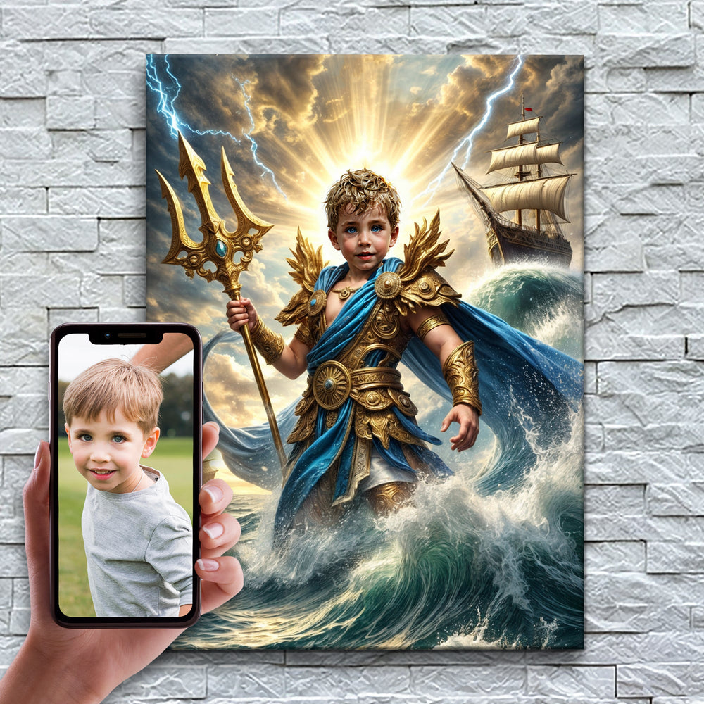 O Príncipe dos Oceanos — exemplo de antes e depois da personalização