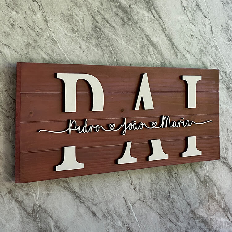 Placa do Pai Personalizada