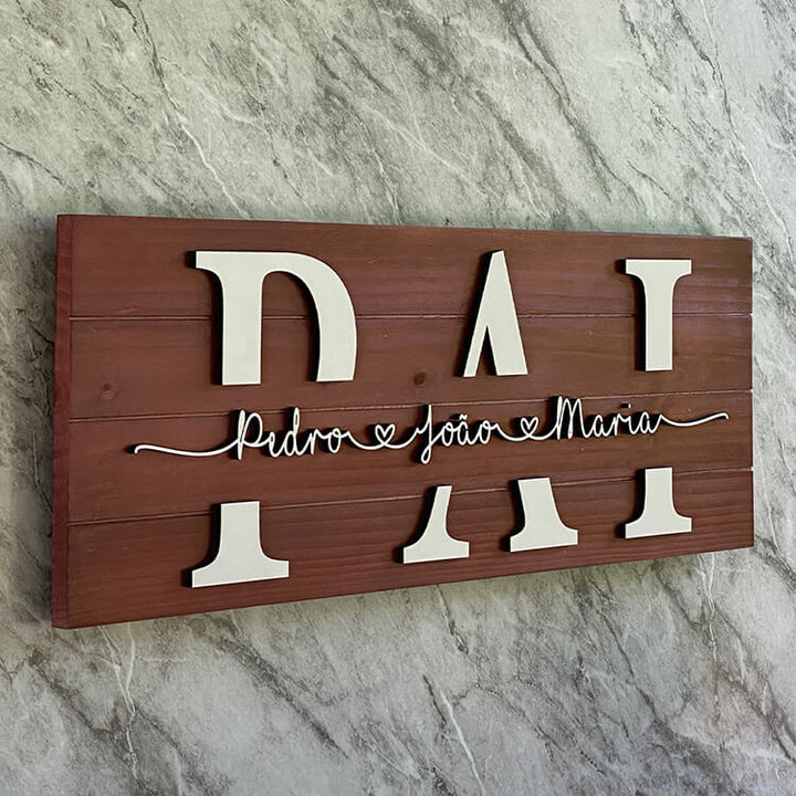 Placa do Pai Personalizada