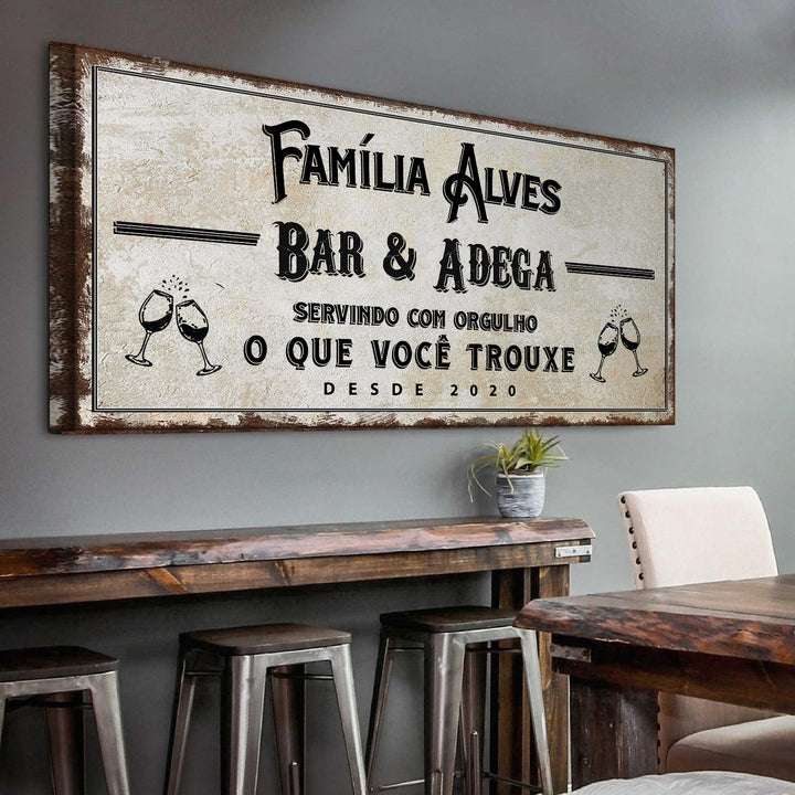 Quadro Bar &amp; Adega Personalizado